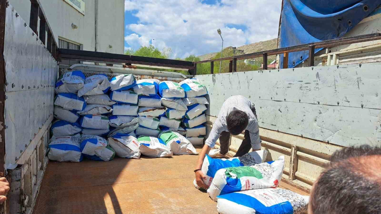 Adilcevaz’da 36 çiftçiye 12 bin 800 kilogram fasulye tohumu dağıtıldı