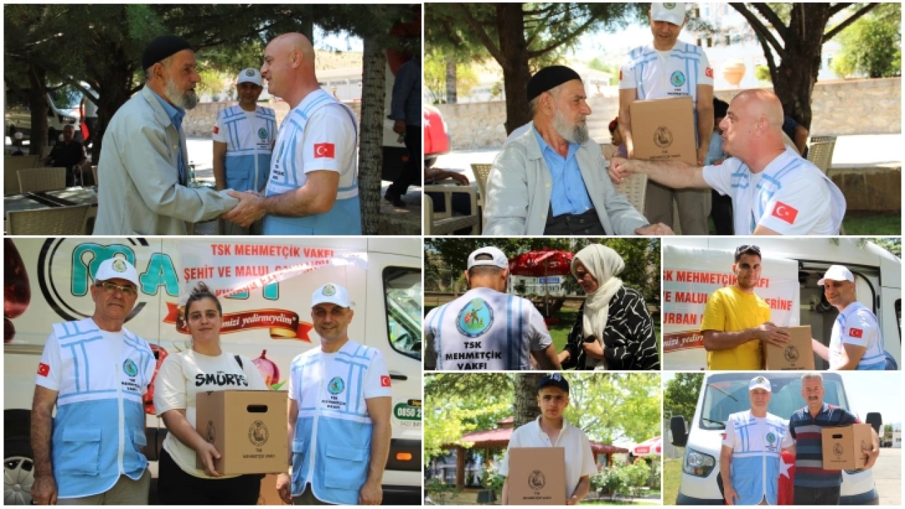 Mehmetçik Vakfı, Malatya'da şehit ve gazi ailelerine kurban eti dağıttı