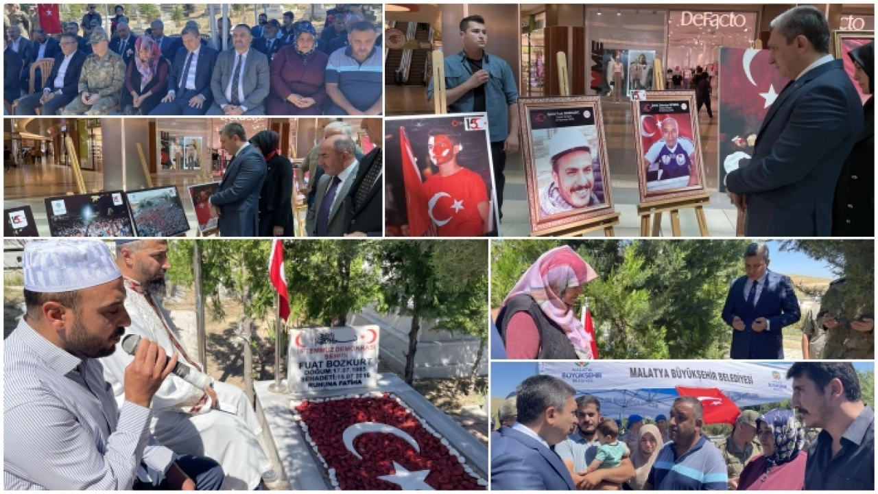 Malatya'da 15 Temmuz Demokrasi ve Milli Birlik Günü etkinlikleri