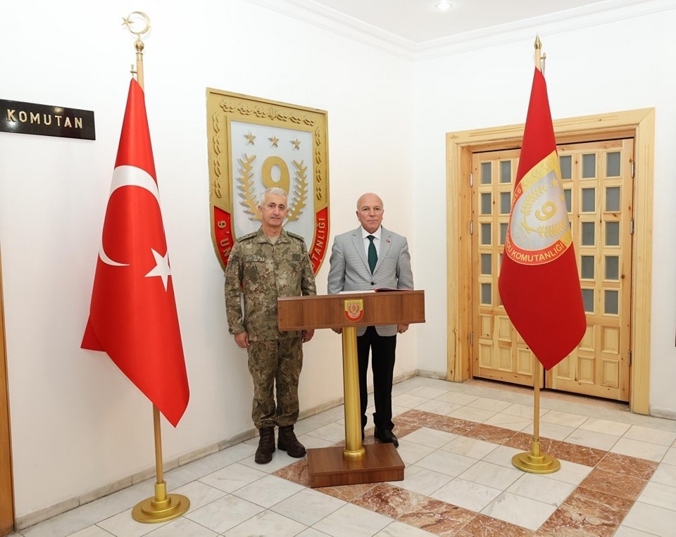 Tümgeneral Tevfik Algan 9. Kolordu Komutanlığında Göreve Başladı