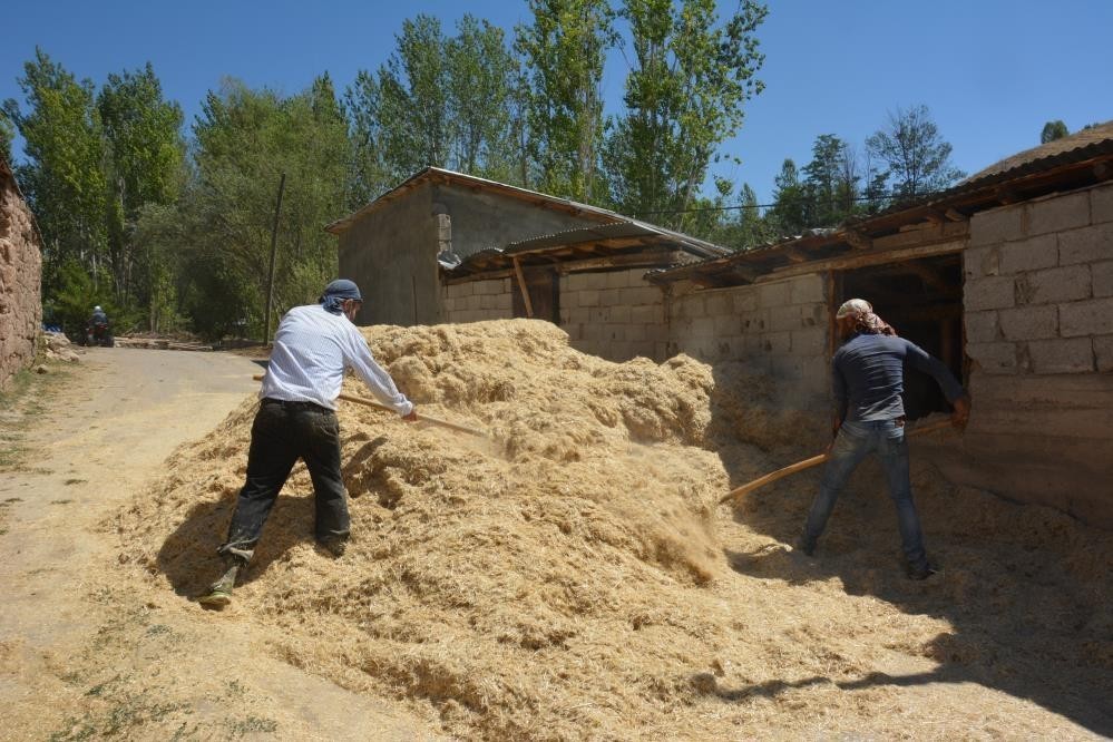Erzincan’da Çiftçinin Kışa Hazırlıkları Devam Ediyor