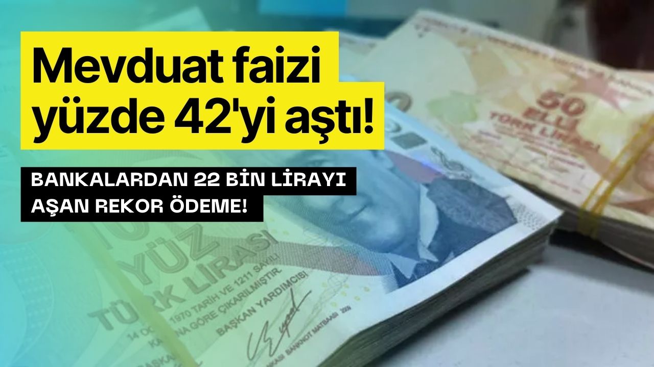 Parasını Bankaya Yatırana 22628 Lira Mevduat Kazancı! Mevduat Faizi Eylül'de Tekrar Yükseldi