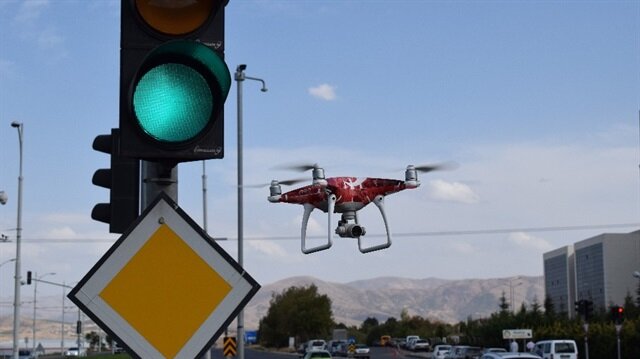 Malatya’da Dron İle Hız Denetimi Yapıldı