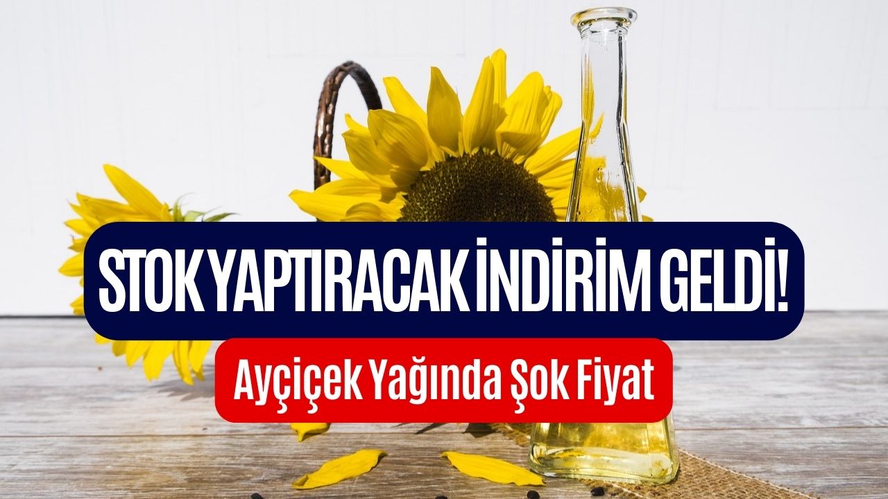 Yok Artık Dedirtecek Ayçiçek Yağı İndirimi! O Markette 5 Litre Ayçiçek Yağı Zamsız Fiyattan!