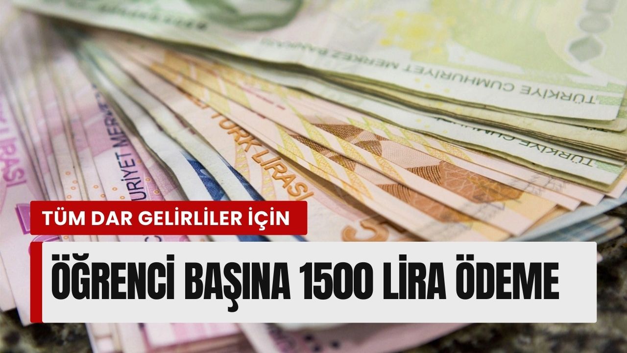 750 TL Kırtasiye 750 TL Giyim Masraflarına! Dar Gelirliye Geri Ödemesiz Eğitim Desteği Müjdesi