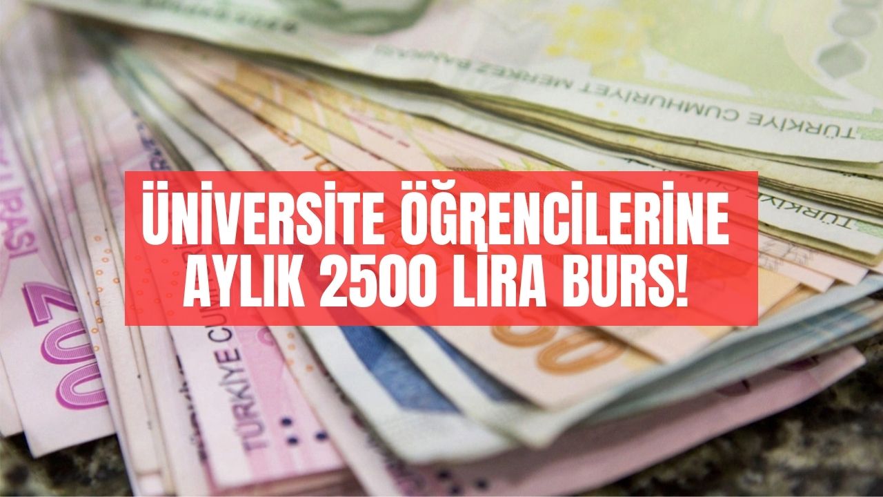 Çabuk Olun Son 4 Gün! Başvuru Yapan Öğrenciye Aylık 2500 Lira Burs Veriliyor