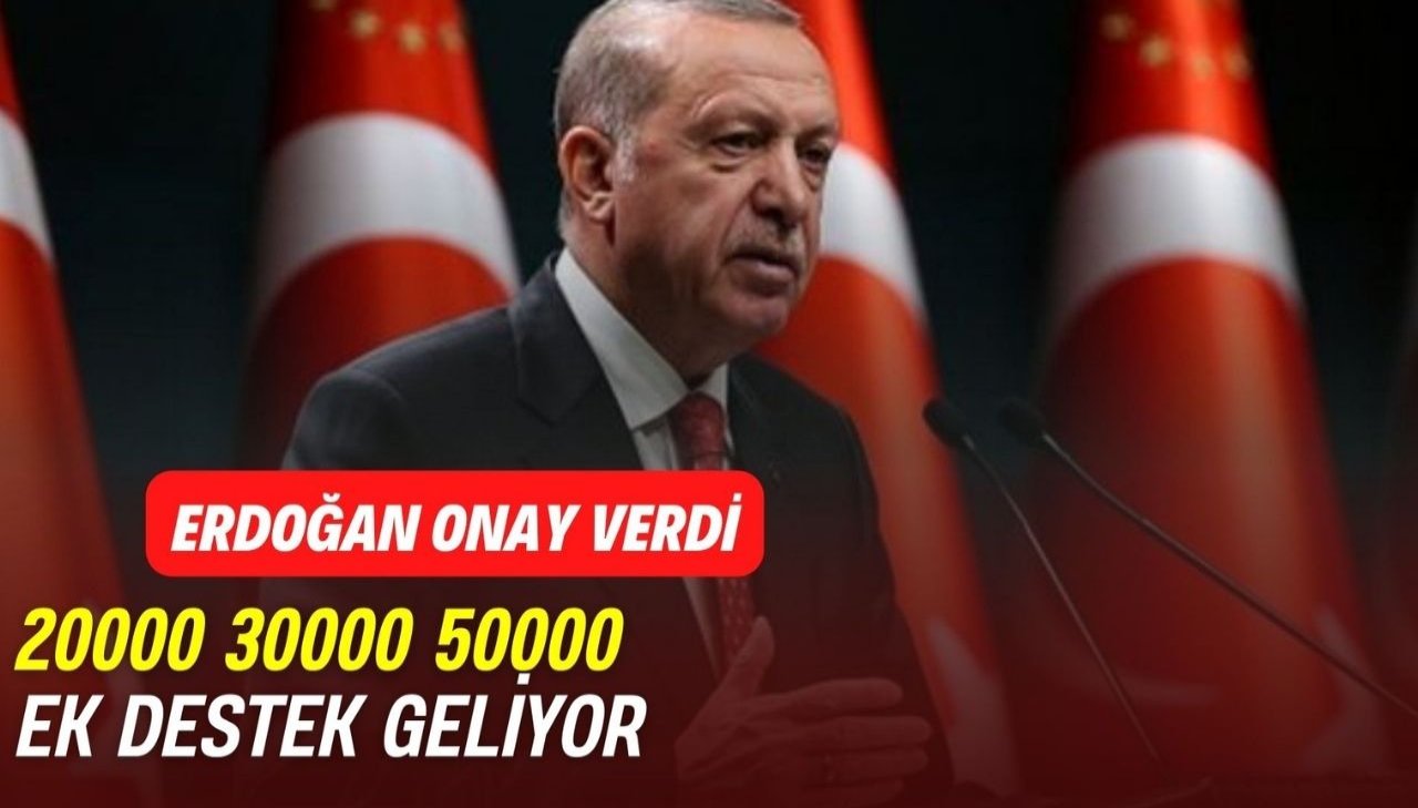 Başkan Erdoğan imzayı attı! 40.000 TL 45.000 TL 50.000 TL ek destek 3 kamu bankası şipşak ödüyor