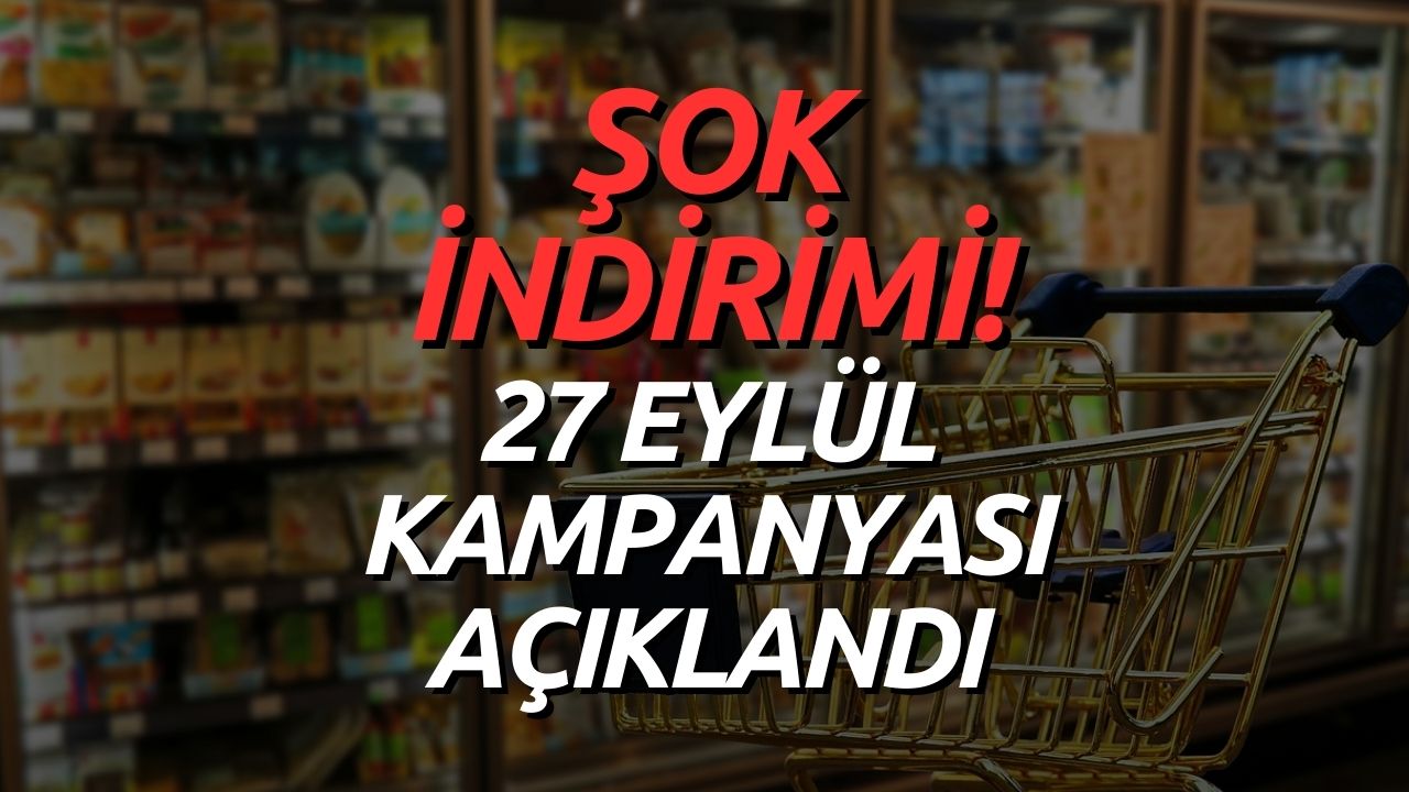 ŞOK Market 27 Eylül Aktüel Kataloğu! Yemek Takımı, Çaydanlık, Yüz Havlusunda ŞOK İndirimi