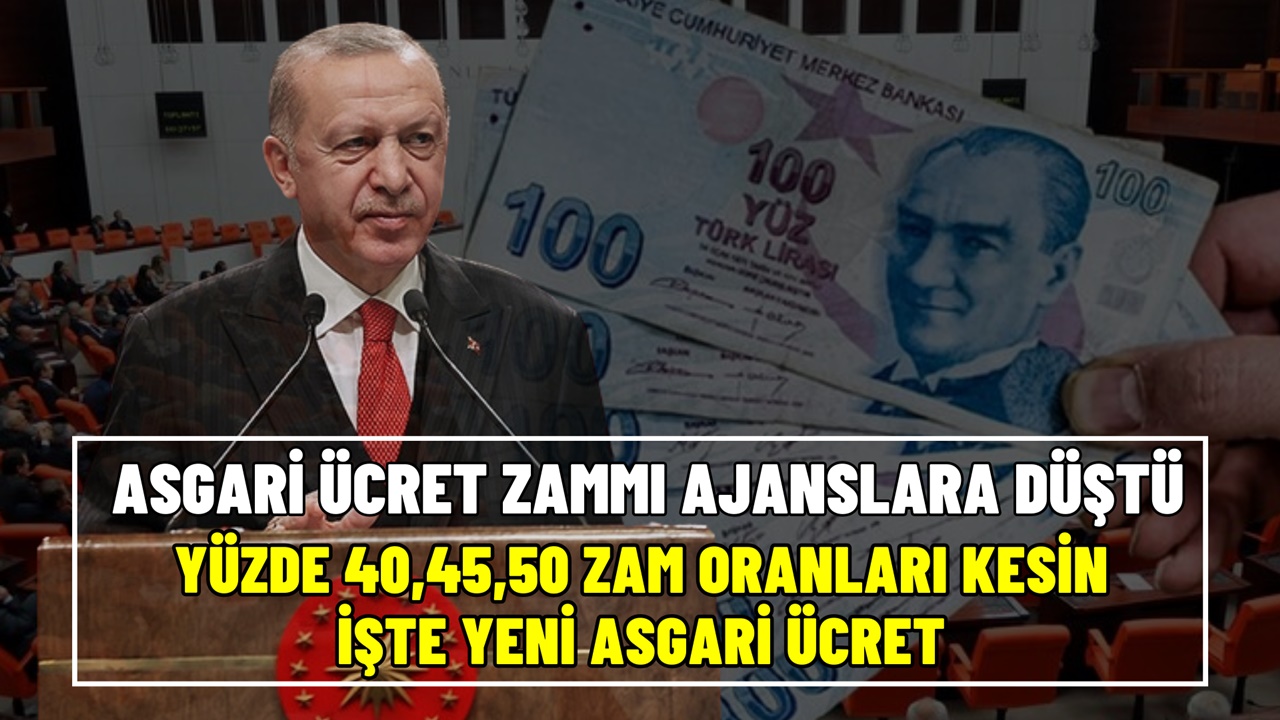 Asgari ücret zammı ajanslara düştü! Yüzde 40, 45, 50 zam oranı ile 2024 Ocak asgari ücret netleşti