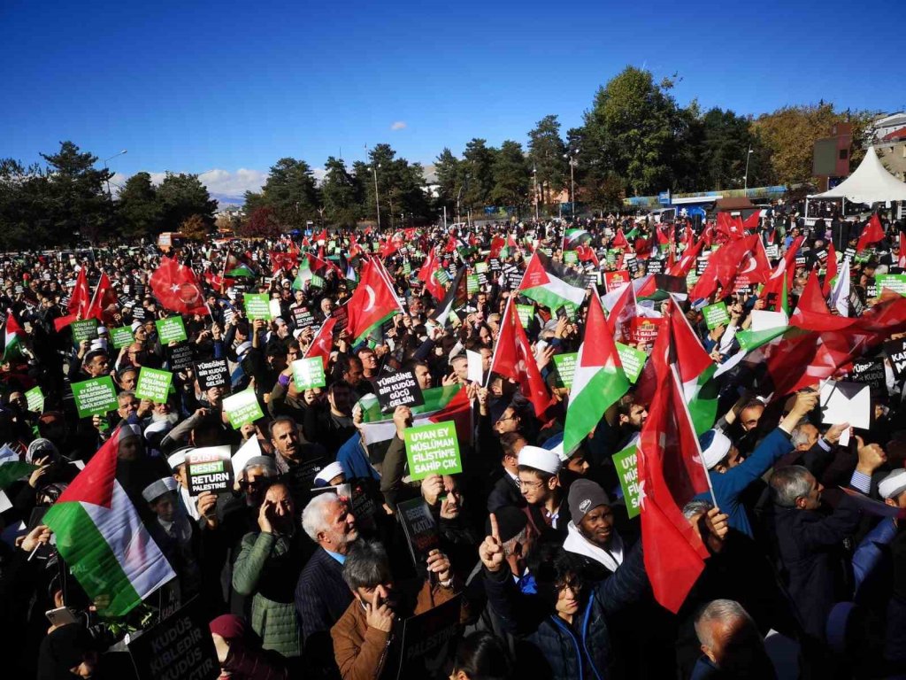 Erzurum’da "Özgür Kudüs" Yürügüşü