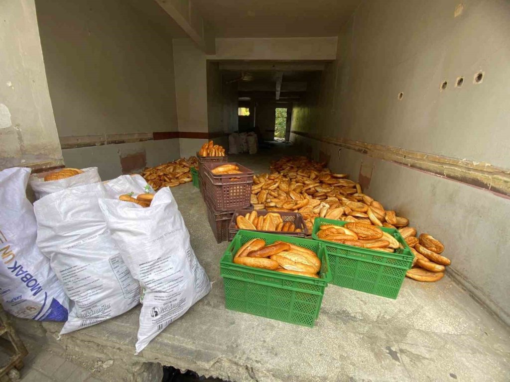 Yüzlerce Ekmek Kullanılmayan Binaya Atılmıştı