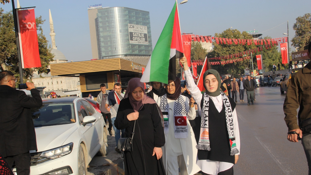 Malatya'da İsrail’i Protesto Yürüyüşü