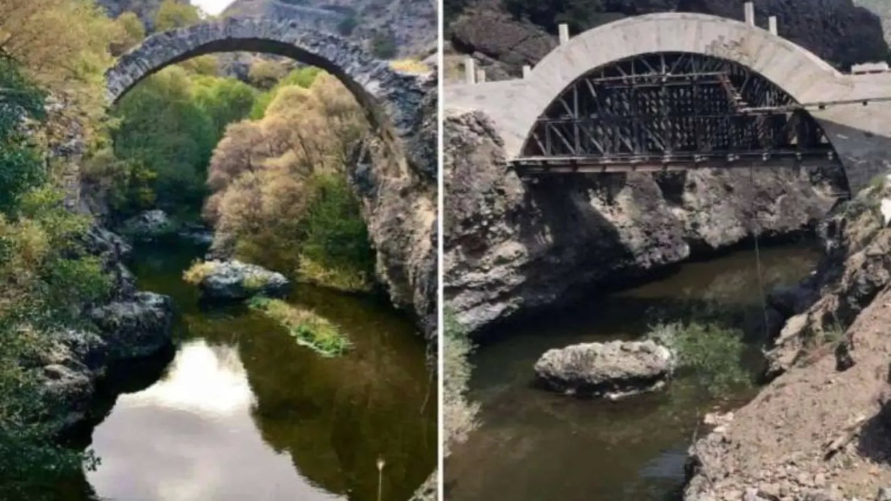Tarihi Taş Köprü Artık Beton Köprü