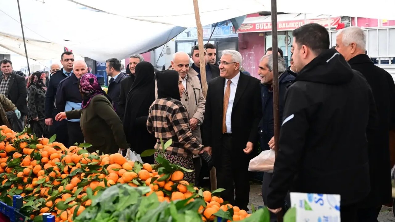 Başkan Osman Güder, Pazar Yeri Gezisine Çıktı