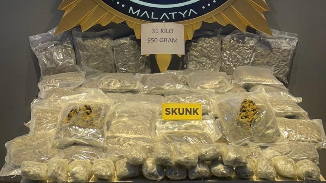 Malatya'da Uyuşturucu Operasyonu: 31 Kilogram Sentetik Ele Geçirildi, 4 Tutuklama!