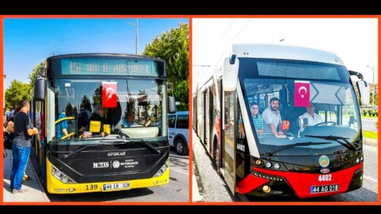 Malatya'da 19 Mayıs'ta Toplu Taşıma Ücretsiz Olacak mı?