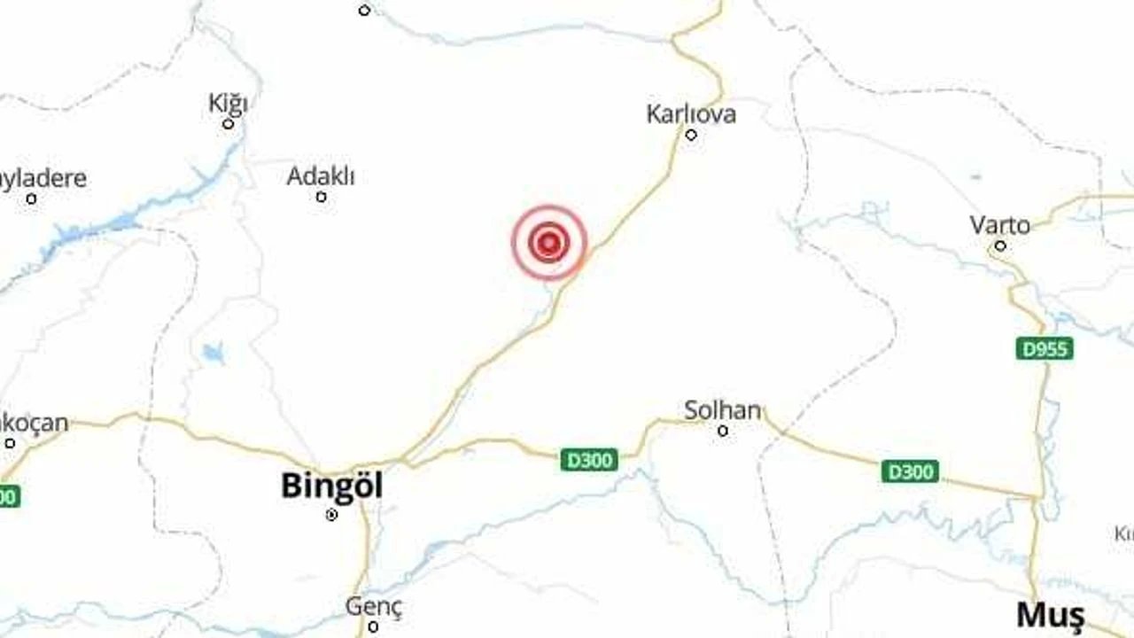 Bingöl'de Sabah 07.42'de 4,0 Büyüklüğünde Deprem Meydana Geldi