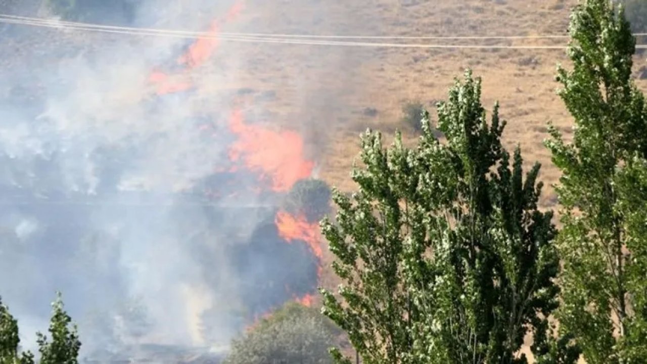Hekimhan'da Dağlık Alanda 4 Gündür Devam Eden Orman Yangını