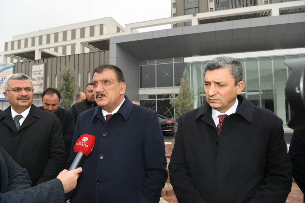 Başkan Gürkan ve Vali Şahin Malatya City'de İncelemede Bulundu
