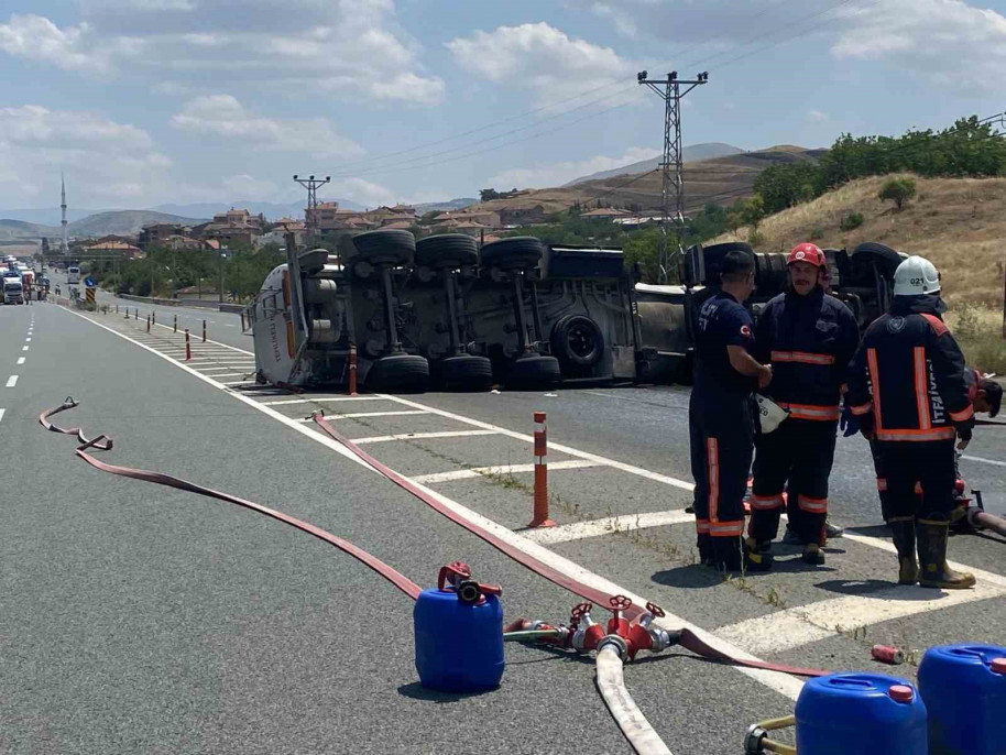 Malatya-Elazığ karayolunda facianın eşiğinden dönüldü