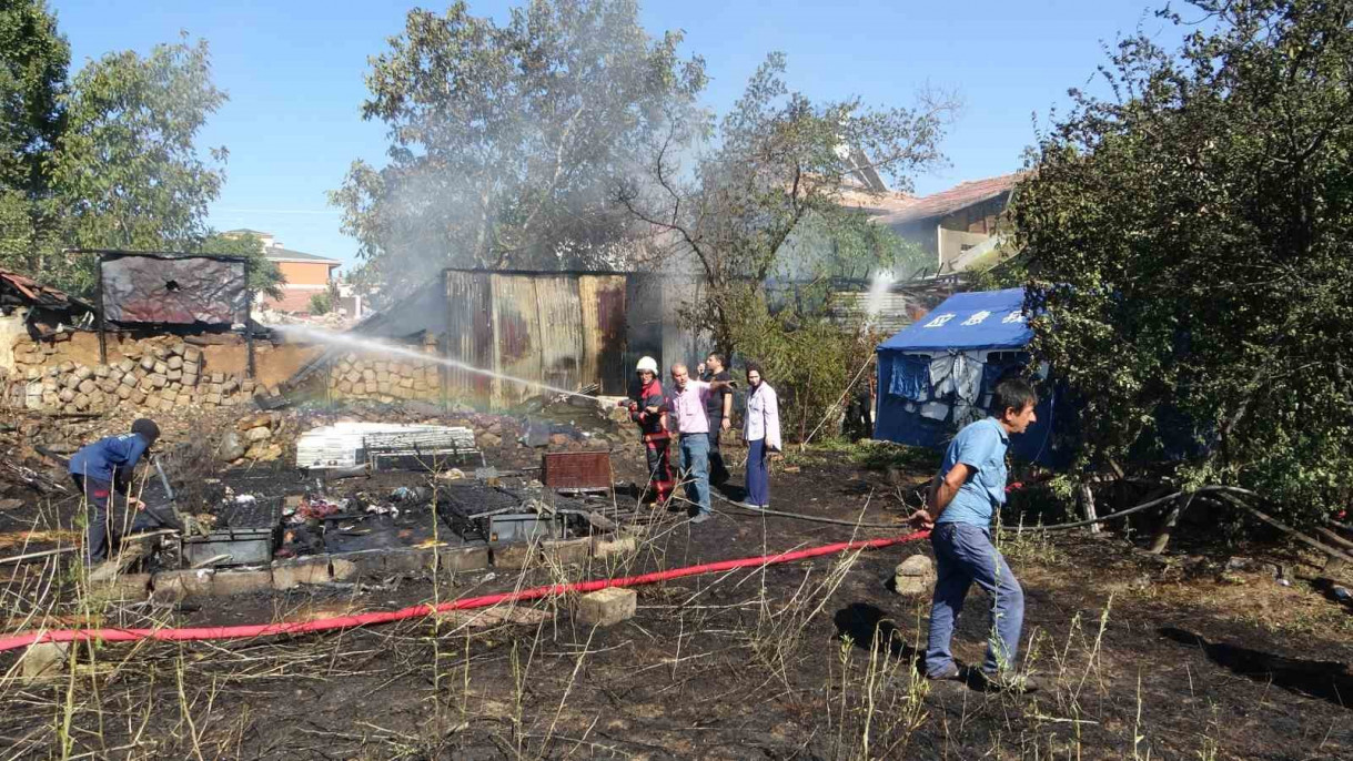 Malatya'da yangın sonrası meydana gelen patlama paniğe neden oldu