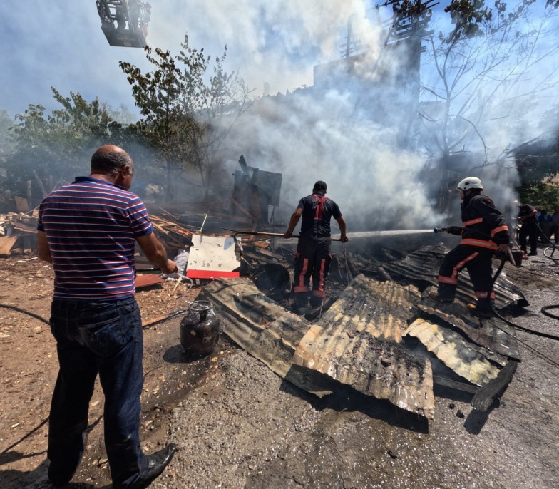 Malatya'da ev yangını