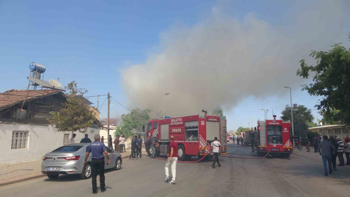 Malatya'da korkutan yangın